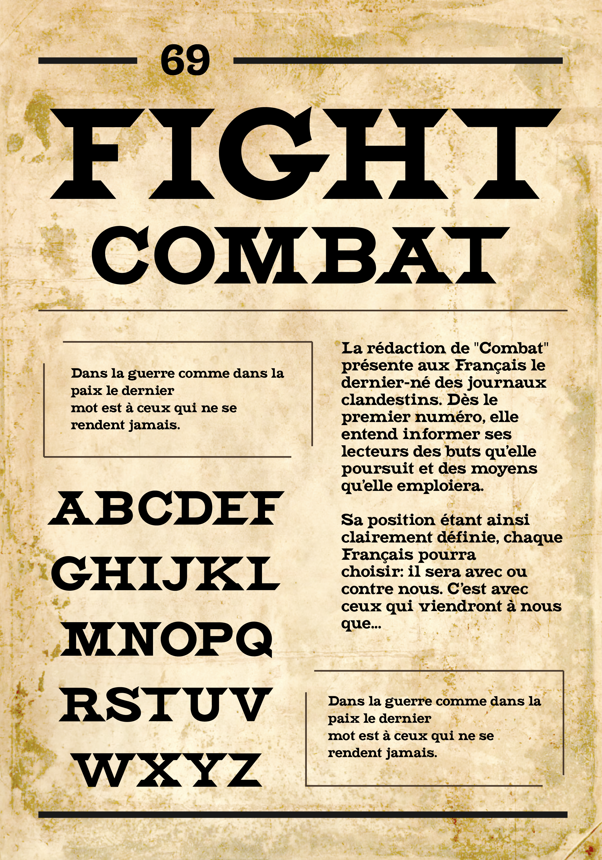 spécimen 1 de Combat